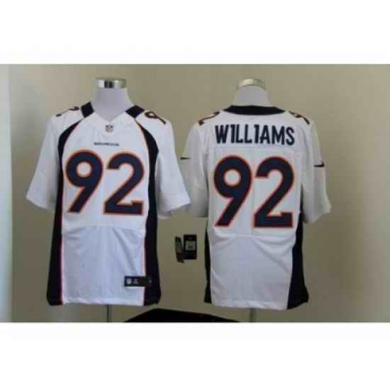 Nike Denver Broncos 92 Sylvester Williams white Elite NFL Jersey